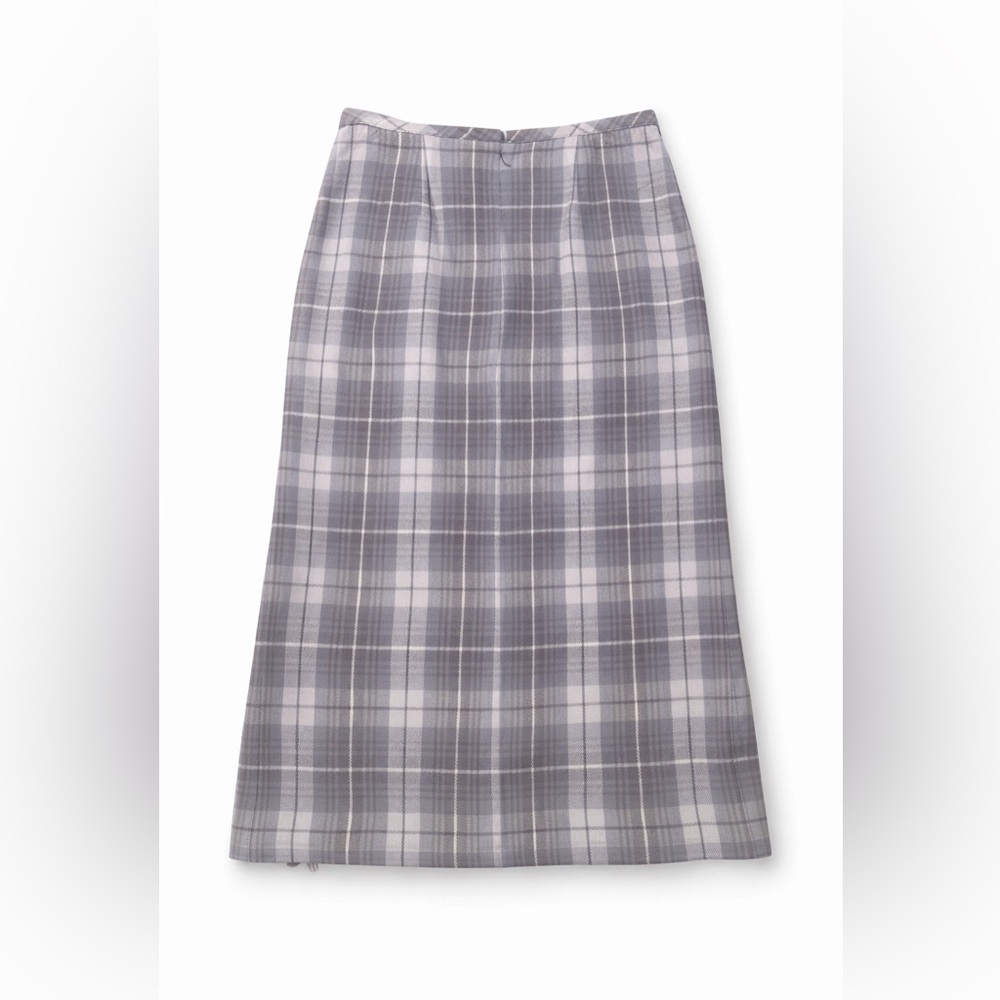 Norton McNaughton Charcoal Checkered Skirt - Picture 3 of 9